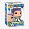 Figurine Pop! Vinyl Buzz l'Éclair de Once Upon Magic, 9 cm, costume blanc, vert et violet, ailes déployées, Toy Story 5.