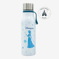 Once Upon Magic white water bottle with blue Elsa and snowflake design from Frozen, Disneyland Paris.