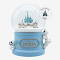 Once Upon Magic World of Frozen snow globe with a castle and Olaf-like figures. Shake to create a snow effect.