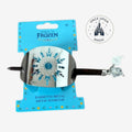 Once Upon Magic World of Frozen metal hair clip with Elsa's iconic snowflake design in blue and silver. Features a decorative charm.