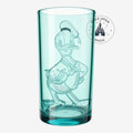 Gobelet Once Upon Magic en plastique bleu turquoise avec portrait de Donald Duck en relief, souvenir Disney officiel.