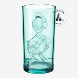 Gobelet Donald Duck en plastique bleu turquoise avec portrait en relief – Disneyland Paris