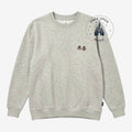 Sweat-shirt gris brodé Tic et Tac