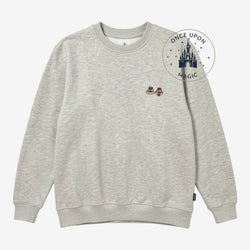 Sweat-shirt gris brodé Tic et Tac