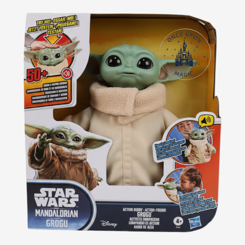 Once Upon Magic Grogu action figure in packaging with sound effects from The Mandalorian Star Wars series