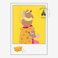 Pin Pola Gus et Jaq avec breloque fromage