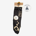 Once Upon Magic Jack Skellington glow in the dark socks featuring Oogie Boogie text and dice from Disneyland Paris