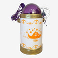 Lanterne lumineuse Once Upon Magic Raiponce avec dôme violet, détails dorés et illustration du film Tangled