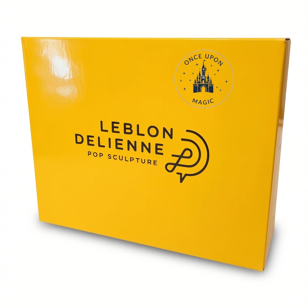 Once Upon Magic yellow collector box for Leblon Delienne Disney Scrooge McDuck sculpture