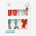 Once Upon Magic The Little Mermaid cutlery set with Ariel themed fork, spoon, and case in official Disney packaging.