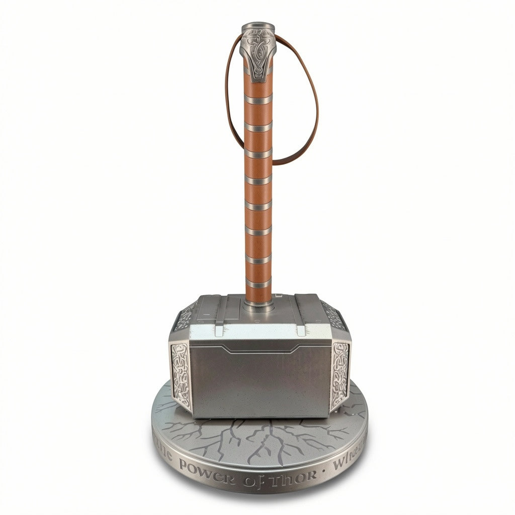 Réplique Mjolnir Marvel avec socle – vue principale