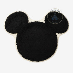 Tapis de bain Mickey Mouse noir et blanc à finition texturée – Disneyland Paris