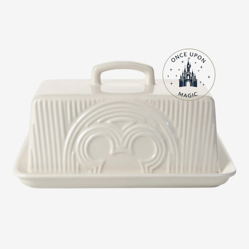 Beurrier Mickey Mouse MK Haven en céramique crème