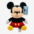 Once Upon Magic Disney Mickey Mouse corduroy plush toy with black ears, red shorts, and yellow shoes.
