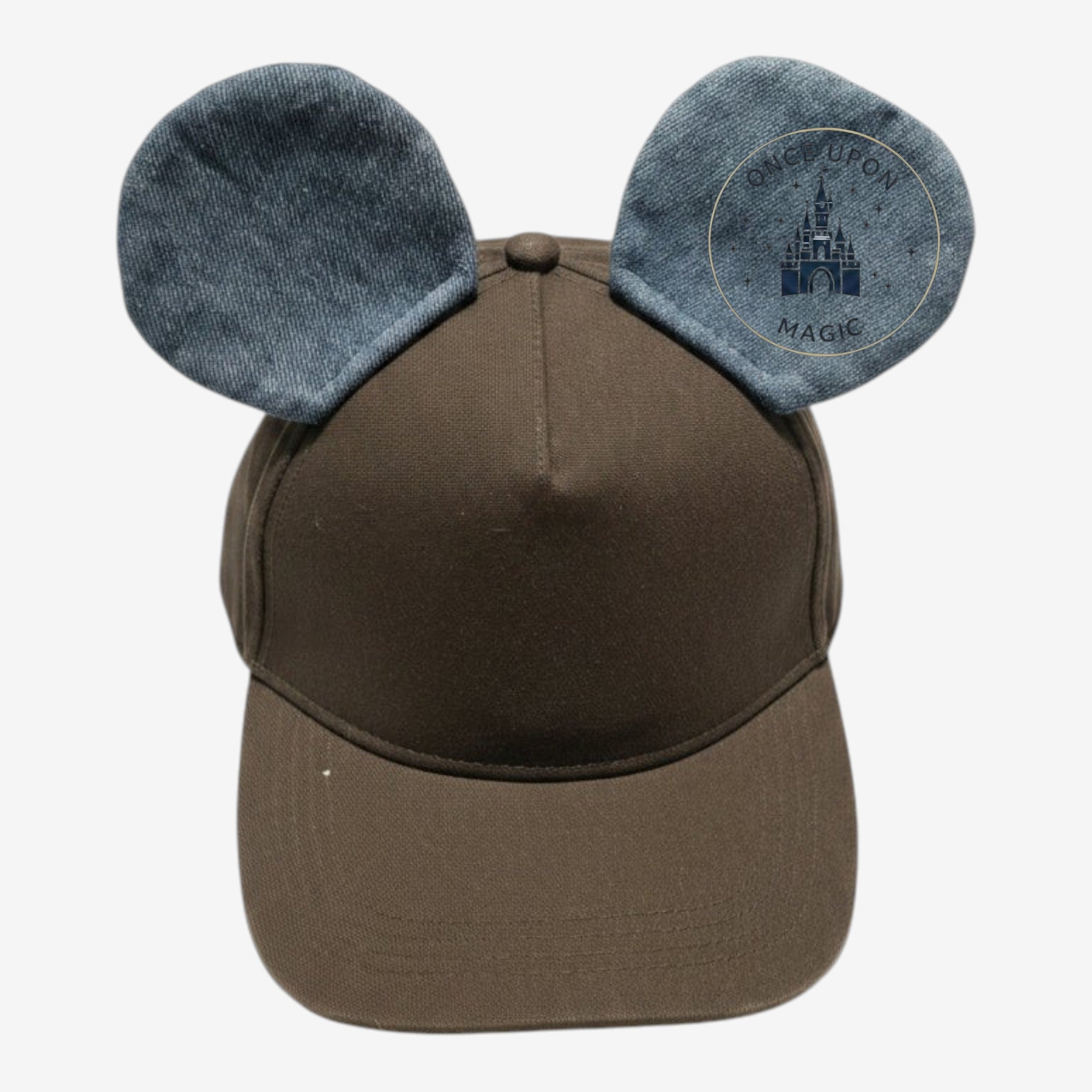Once Upon Magic Mickey Mouse baseball cap with denim ears in a Disneyland Paris shop