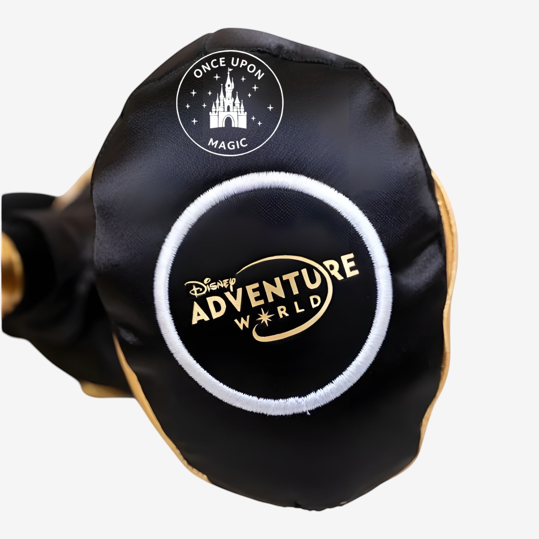 Peluche Mickey Mouse Disney Adventure World costume noir doré pour collection Disney