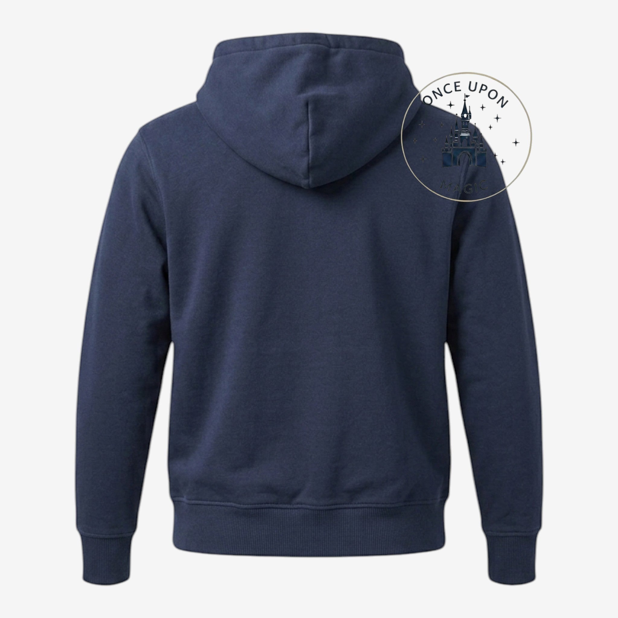 Once Upon Magic navy blue hoodie with embroidered Toy Story Aliens on the front.