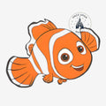 Once Upon Magic Nemo fish pin, orange and white, inspired by Disney Pixar's Finding Nemo.