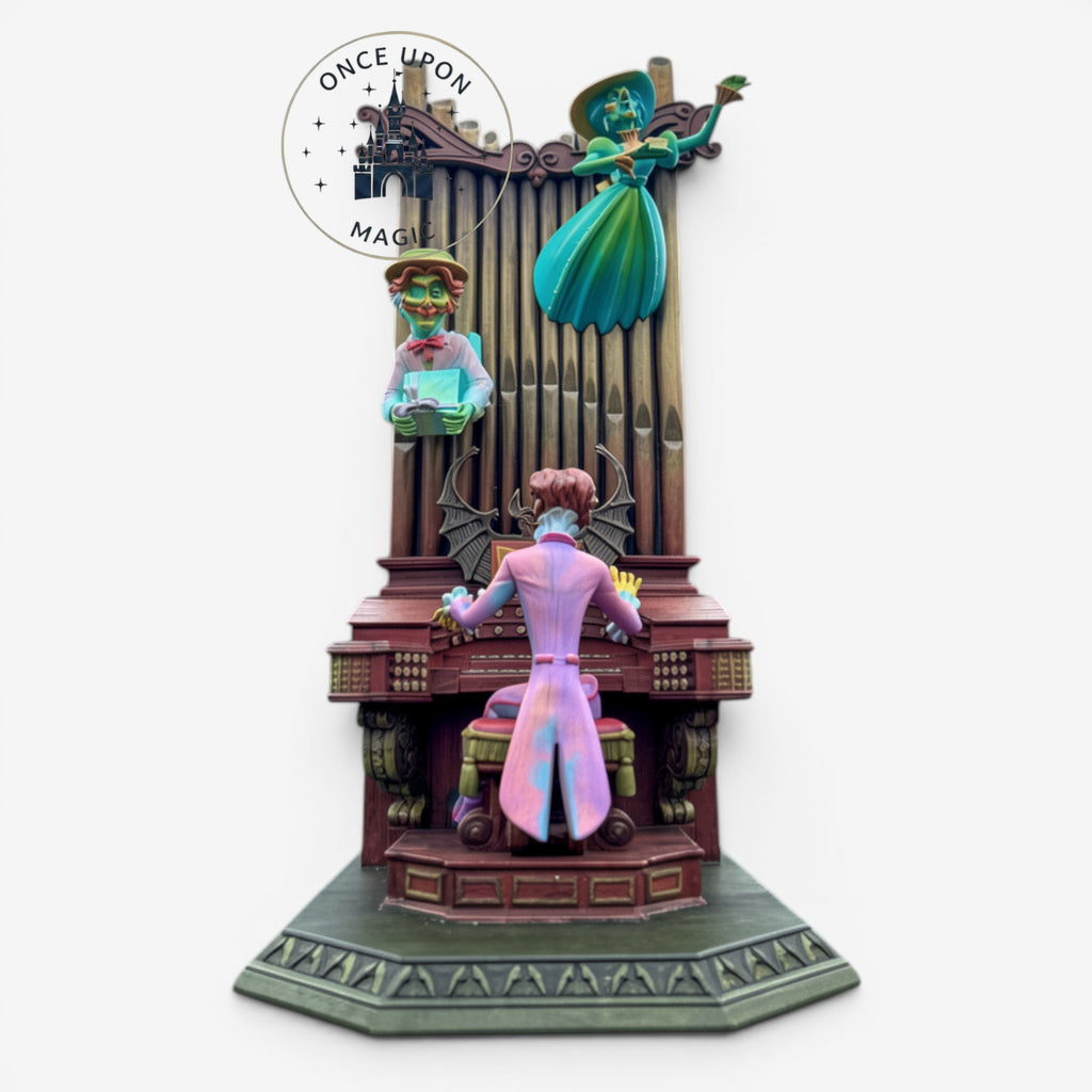 Once Upon Magic Nightmare Before Christmas figurine featuring Jack Skellington playing a pipe organ with ghosts