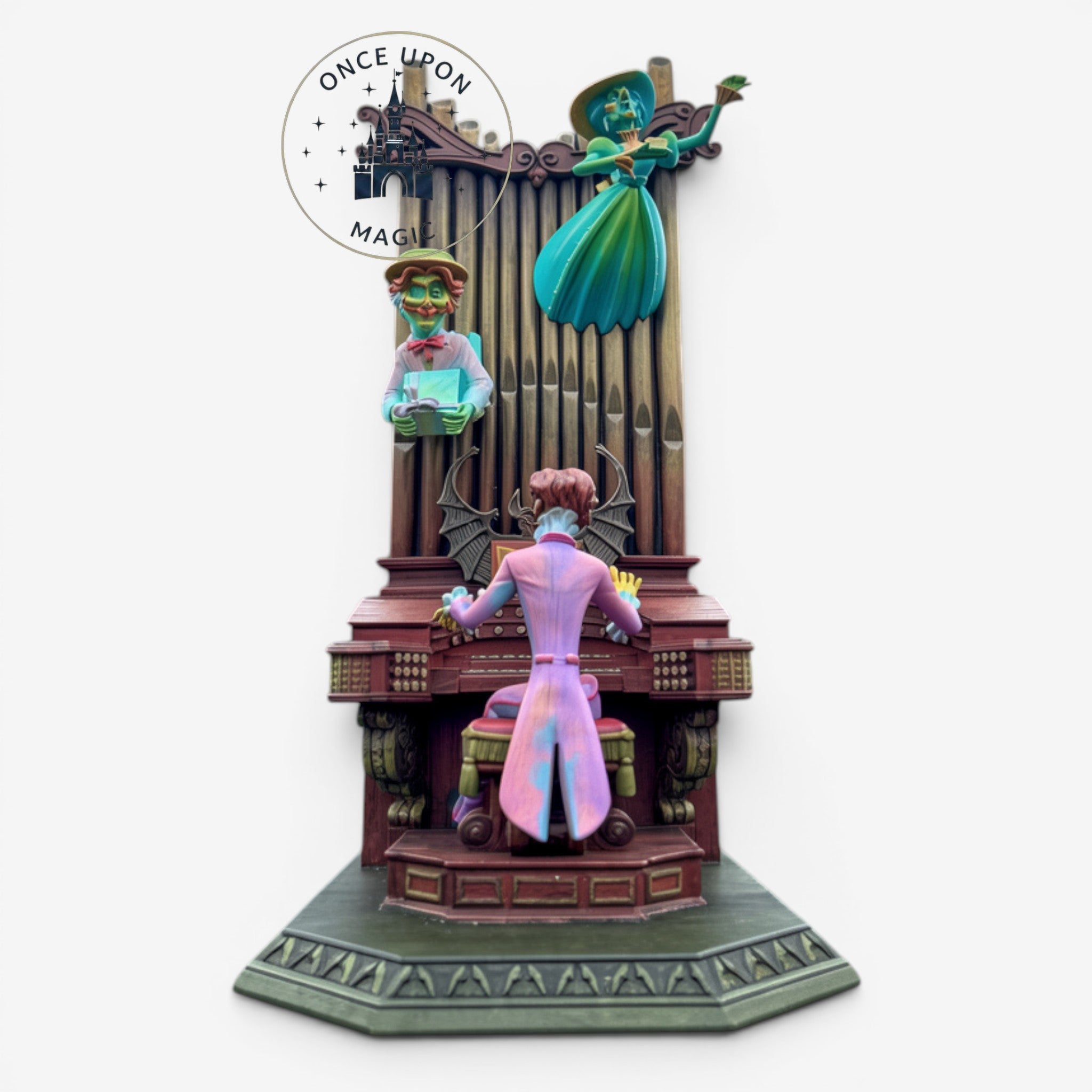 Once Upon Magic Nightmare Before Christmas figurine featuring Jack Skellington playing a pipe organ with ghosts