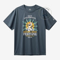 Once Upon Magic slate blue t-shirt with Olaf celebrating the Snowflower Festival in Arendelle 2026.