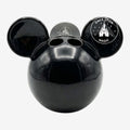 Organisateur de bureau Once Upon Magic en forme de tête de Mickey Mouse noire brillante, idéal pour stylos et accessoires.