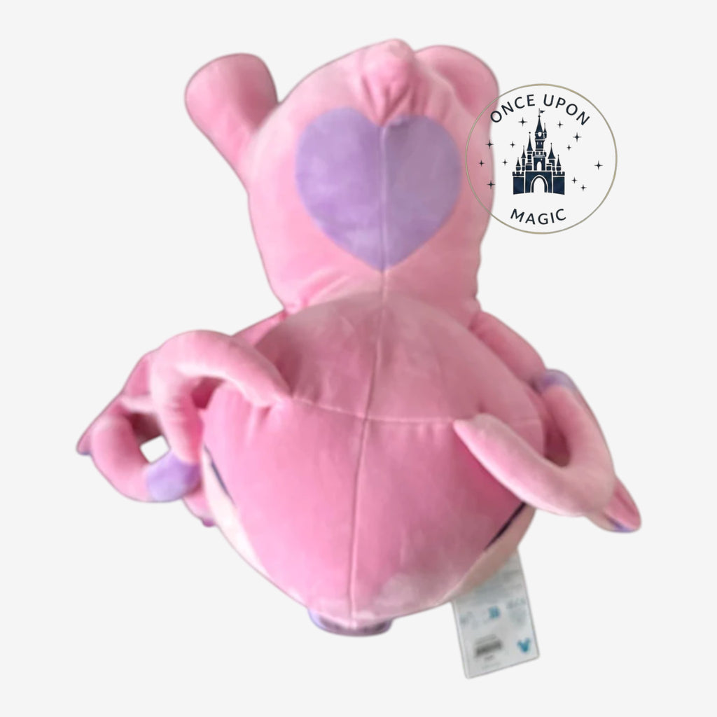 Once Upon Magic pink plush toy with purple heart detail on back, Disneyland Paris exclusive