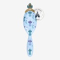 Once Upon Magic light blue hair brush with floral motifs and a crown detail, inspired by Anna from Frozen.