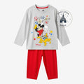 Ensemble de pyjama gris et rouge pour enfant Once Upon Magic avec Mickey et Pluto sur le thème « Pyjama Party ».