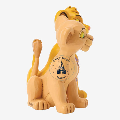 Figurine décorative Simba et Nala assis ensemble – Disneyland Paris