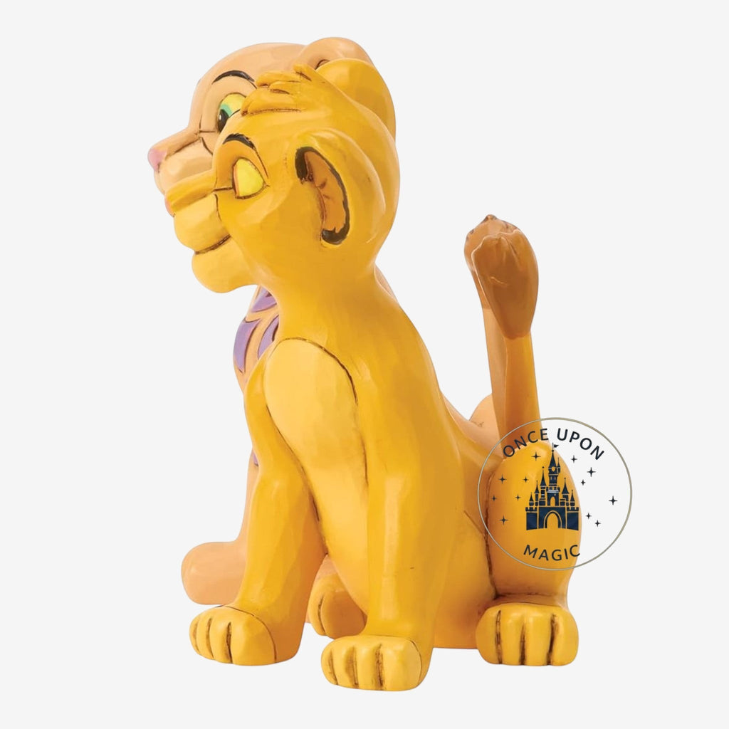 Once Upon Magic Simba and Nala figurine featuring the two lion cubs sitting together in a detailed resin design
