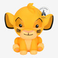 Once Upon Magic The Lion King Simba piggy bank, yellow resin, cute design with black accents and whiskers.