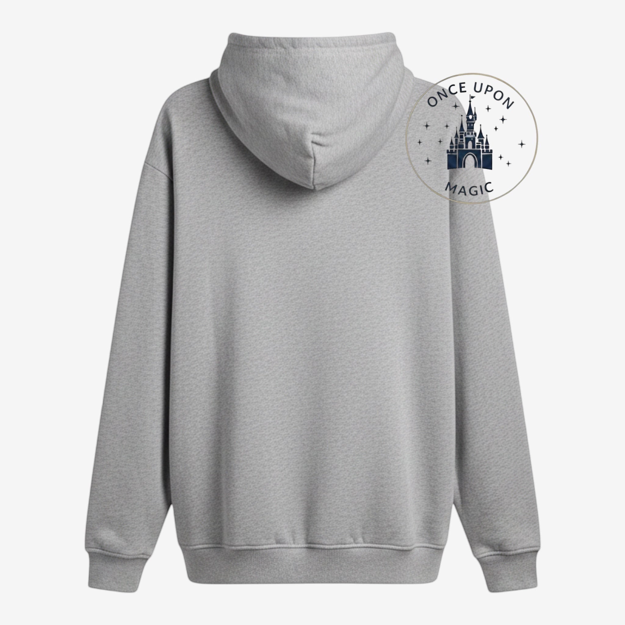 Once Upon Magic grey Spider-Man Web hoodie for kids. Features a classic hood and long sleeves.