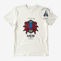 Once Upon Magic white cotton t-shirt with a red and blue Spider-Man Web graphic and "TEAM WEB" text.