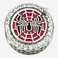 Once Upon Magic Marvel Spider-Man charm for Pandora bracelet featuring red enamel spider web and sparkling crystals