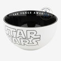 Once Upon Magic Star Wars The Force Awakens ceramic bowl with black interior and white logo exterior
