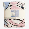 Once Upon Magic Stitch and Angel themed cotton bed sheet set featuring pastel floral and character patterns