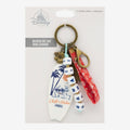 Once Upon Magic Disney Stitch bag charm with surfboard, hibiscus flower, and beads spelling '626'.