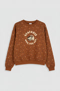 Sweat-shirt Once Upon Magic marron Roi Lion avec broderie Simba et inscription Remember Who You Are