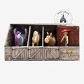 Once Upon Magic Toy Story 5 collector set featuring Jessie and three horse figurines in a stable display box
