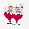 Once Upon Magic Disneyland Paris Tweedle Dee and Tweedle Dum enamel collector pin from the July 2026 collection