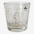 Petit verre Once Upon Magic Les Aristochats avec illustration dorée de Duchesse et O'Malley et décor parisien.