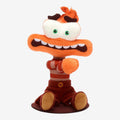 Once Upon Magic's orange and purple plush toy of Anxiety from Disney Pixar's Inside Out 2, featuring wide eyes and magnetic shoulder attachment.