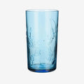 Once Upon Magic blue translucent plastic tumbler with embossed Stitch character design, part of the Aloha Hawaii collection.