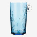 Once Upon Magic blue translucent plastic tumbler with embossed Stitch character design, part of the Aloha Hawaii collection.