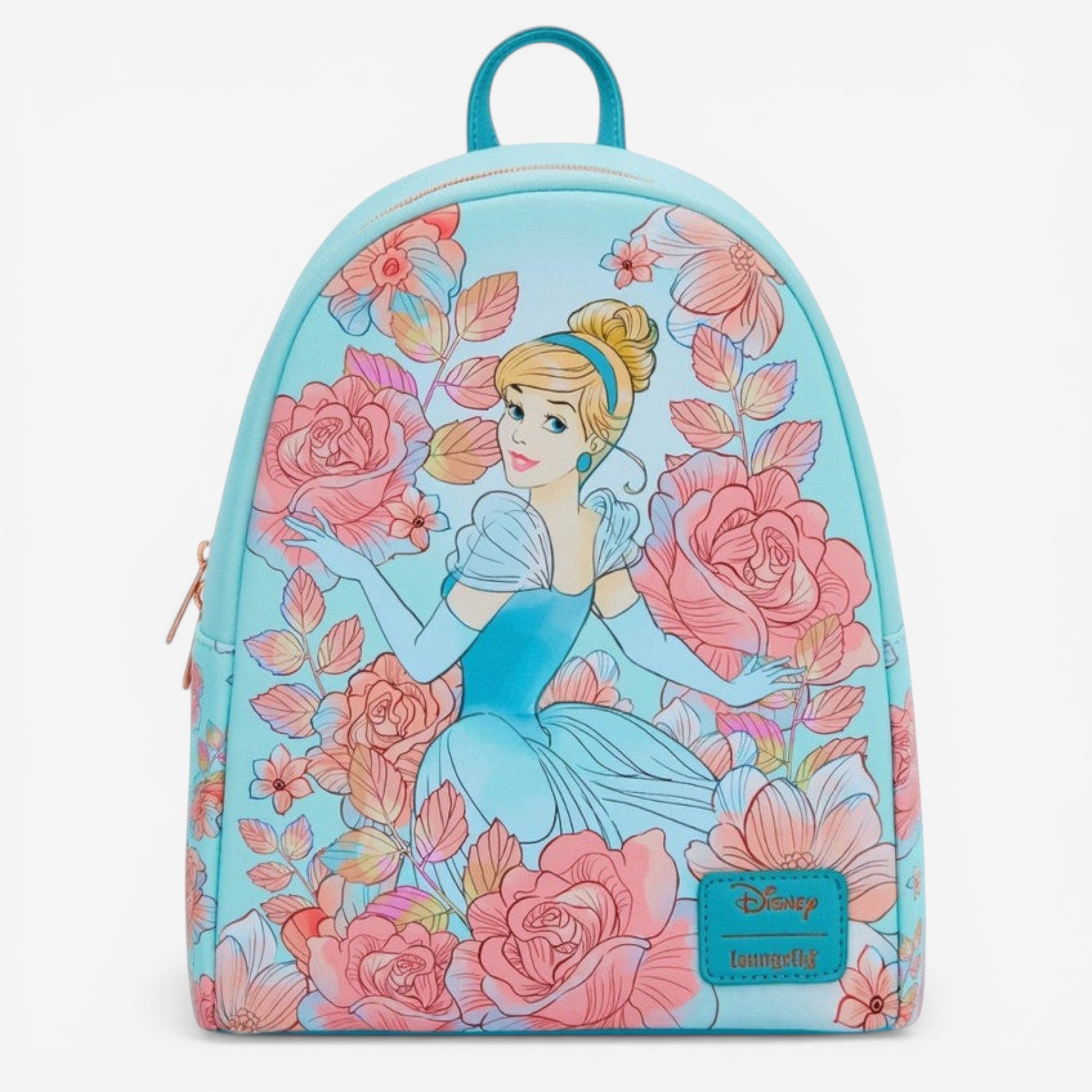 Loungefly Cinderella Pink Floral 75th Anniversary Mini Backpack