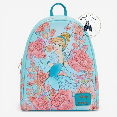 disney perfectly pink princess mini backpack Loungefly Cinderella Floral 75th Anniversary family swim Size:3/8” mesh x 10’ high (11.9lb) this mini backpack features Abel Reels - Spinoza