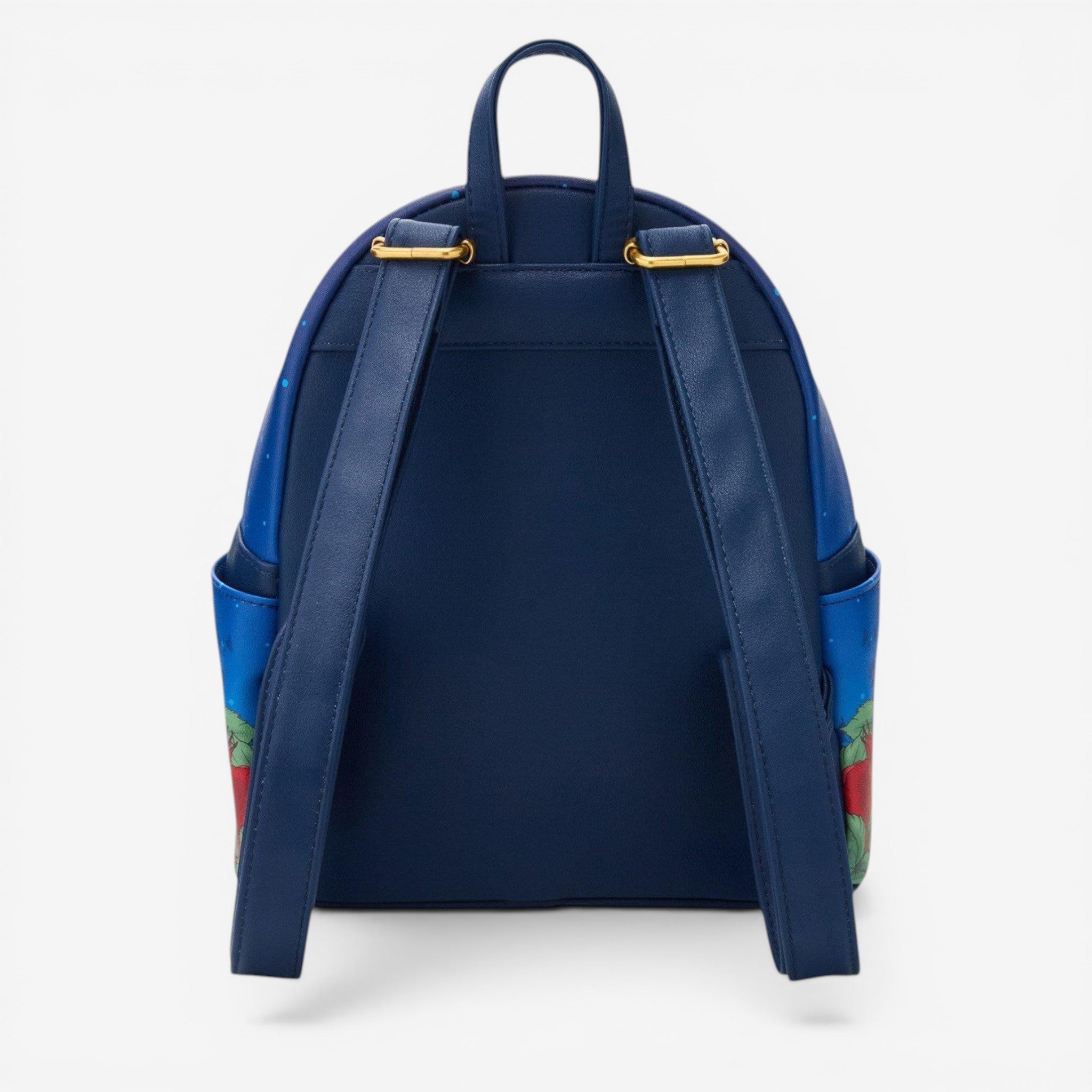 Once Upon Magic Disney La Belle et la Bête mini backpack, navy blue polyurethane with Belle and Beast graphic, adjustable straps.