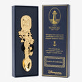 Once Upon Magic Disney Newport Bay Club collectible spoon, gold finish, featuring Mickey and Minnie in sailor outfits with nautical details.