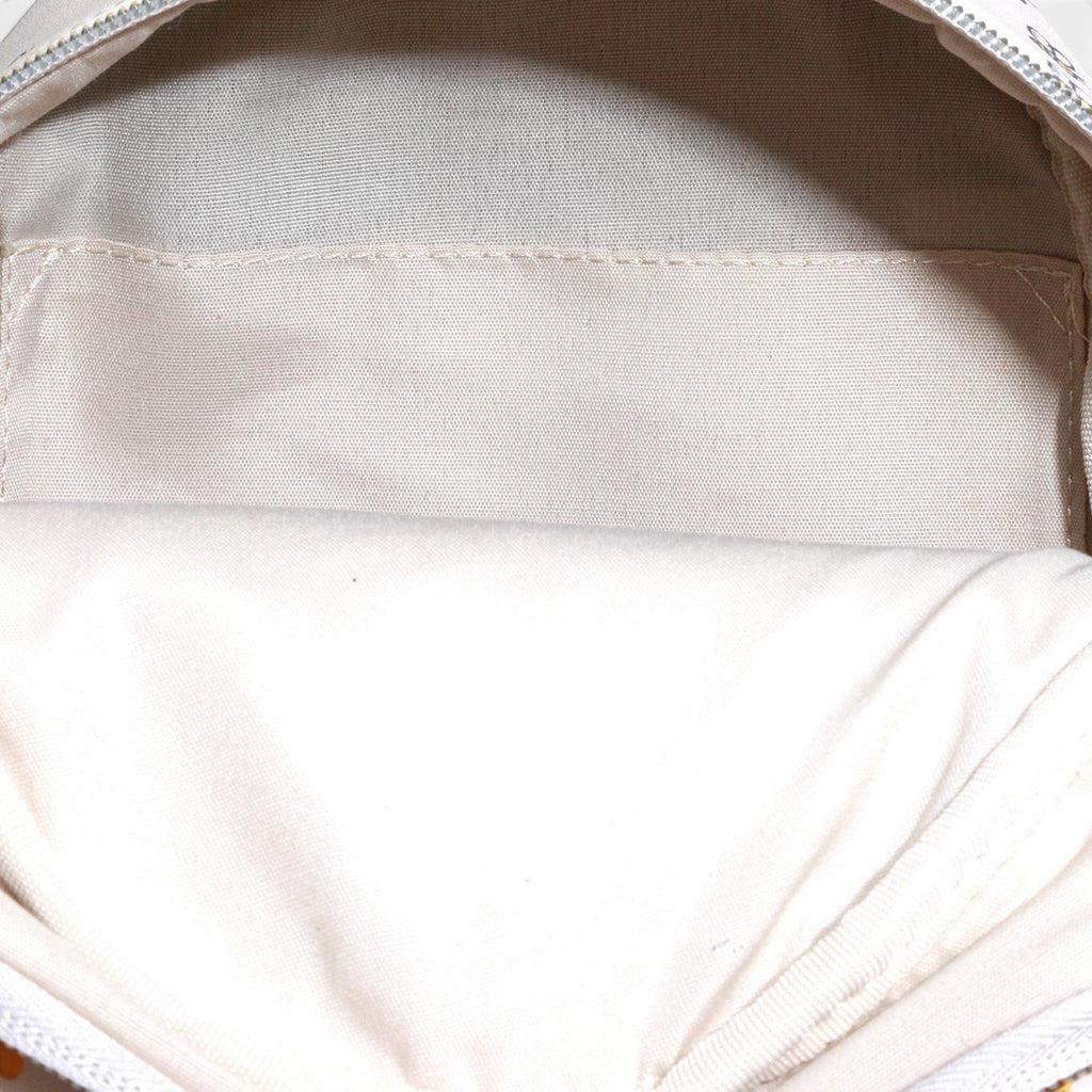 Once Upon Magic Disney Winnie the Pooh honey bee mini backpack interior. Beige lining with slip pocket.
